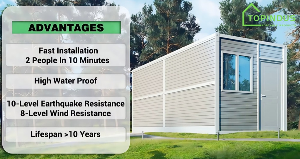 Easy Build X-Type Mobile Prefabricated Folding Container House