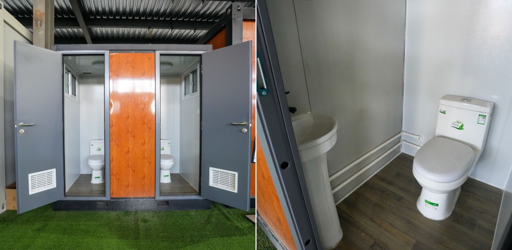 portable container toilet