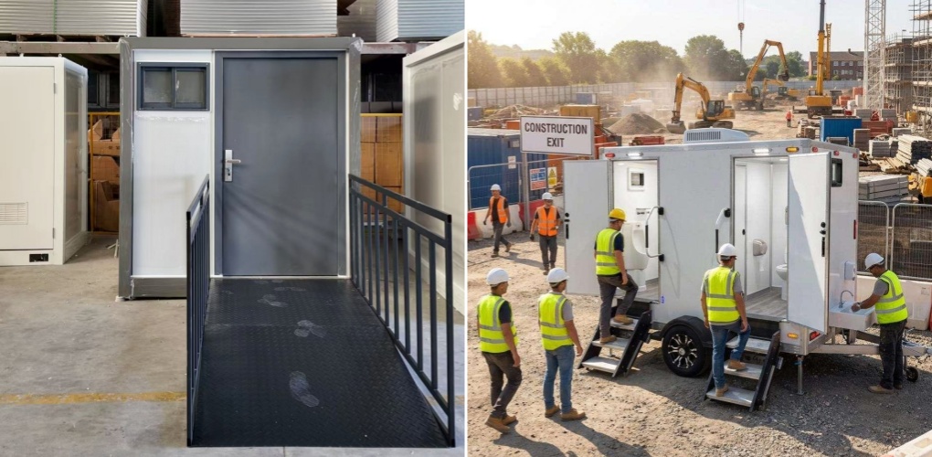 disabled portable toilets with ramps